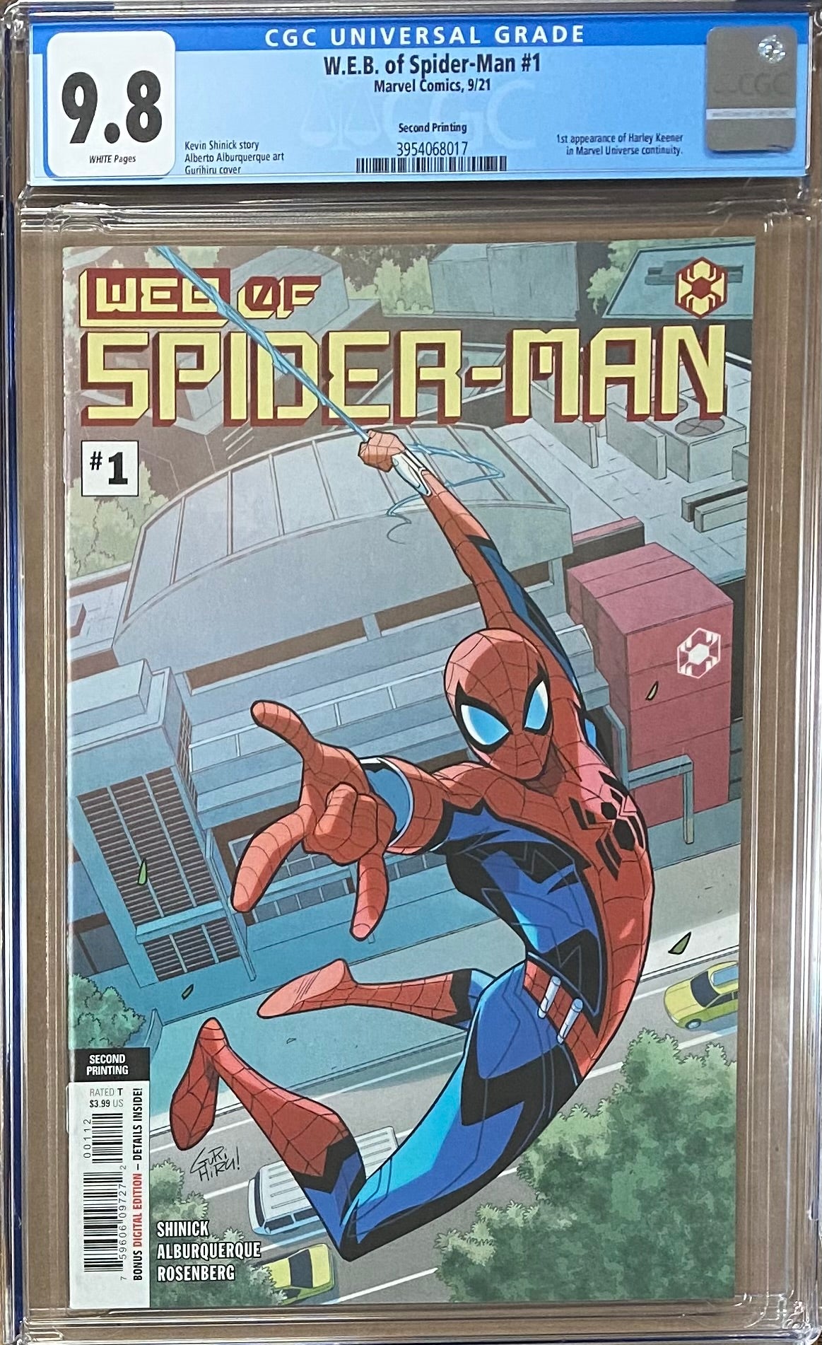 Web of Spider-Man #1 Second Printing CGC 9.8