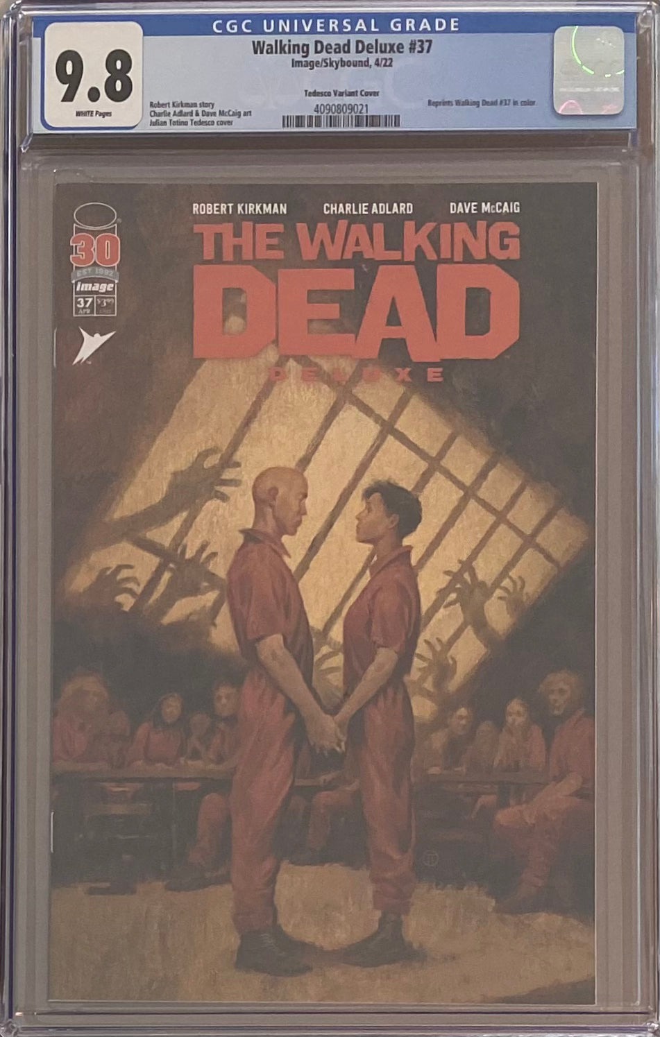 Walking Dead Deluxe #37 Tedesco Variant CGC 9.8