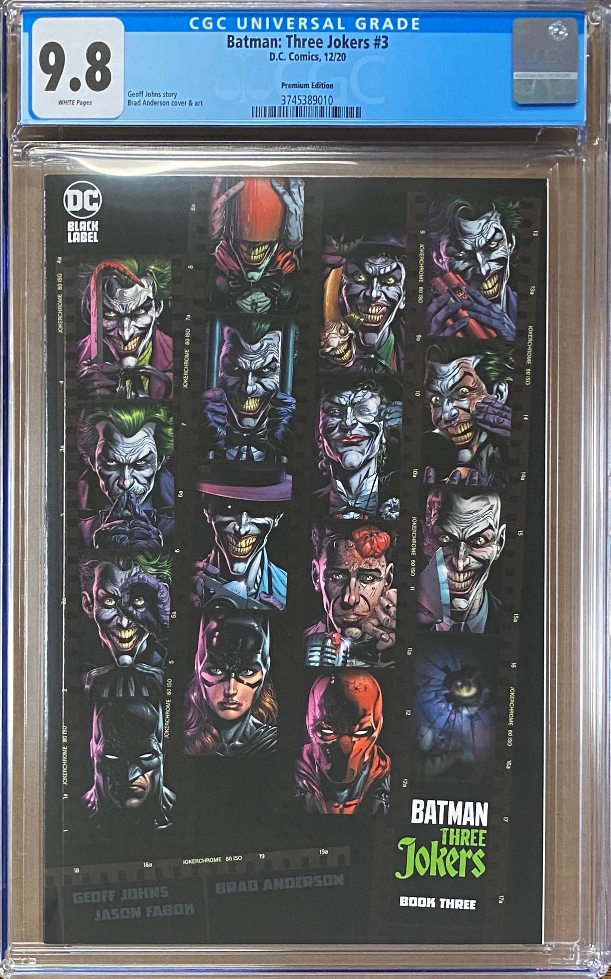 Batman: Three Jokers #3 1:450 Premium Edition Retailer Incentive Variant DC Black Label CGC 9.8