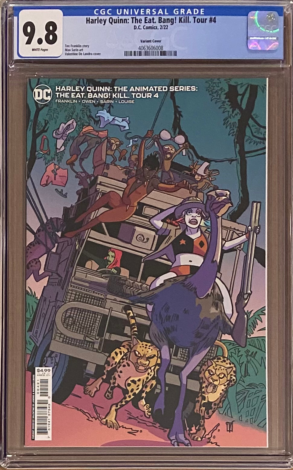 Harley Quinn: The Animated Series - The Eat, Bang! Kill Tour #4 Variant CGC 9.8