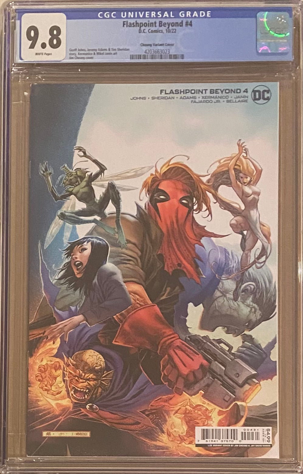 Flashpoint Beyond #4 Cheung 1:25 Retailer Incentive Variant CGC 9.8