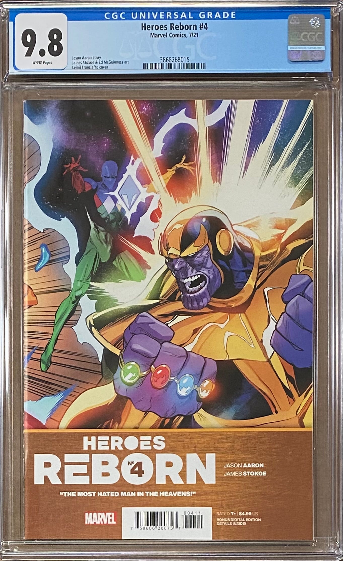 Heroes Reborn #4 CGC 9.8