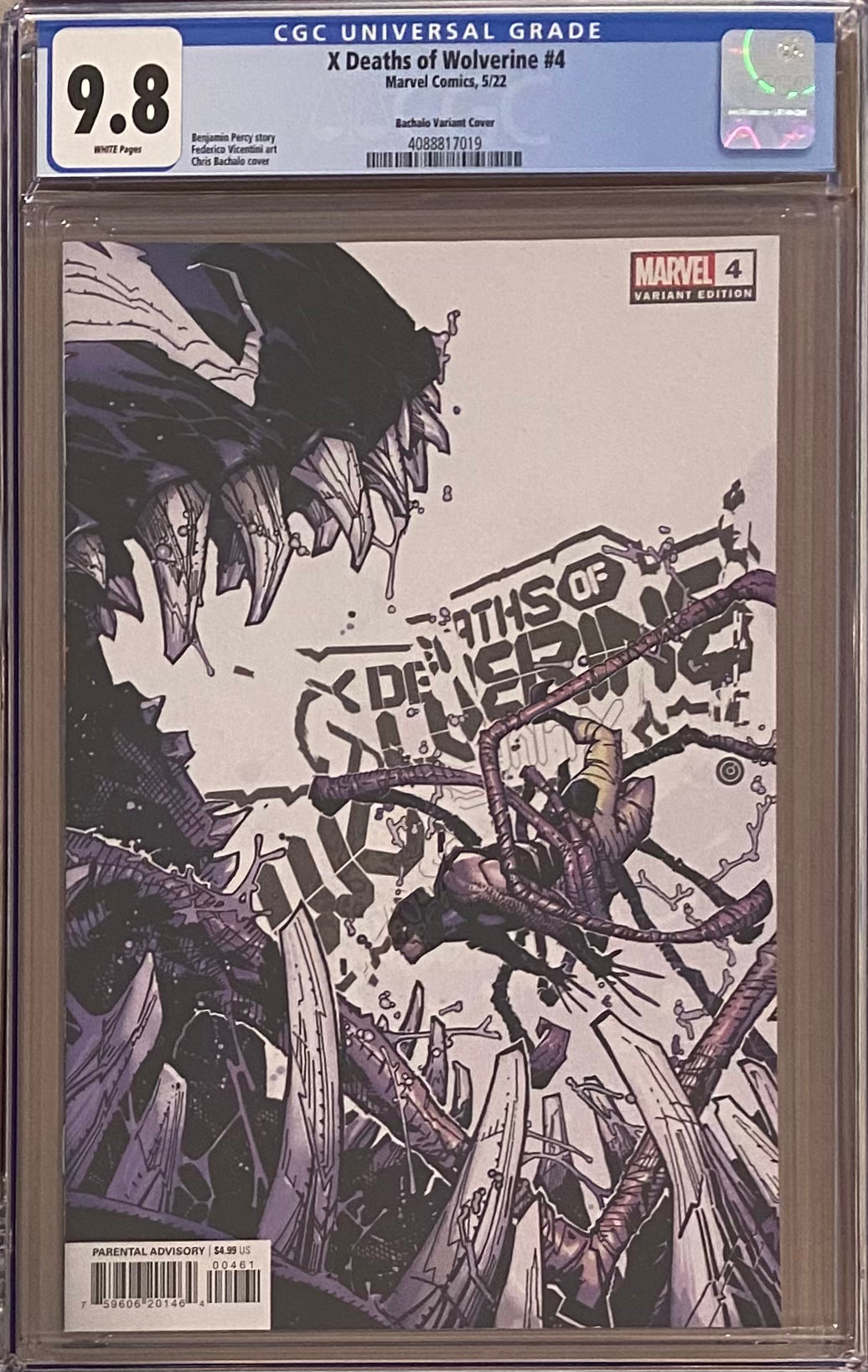 X Deaths of Wolverine #4 Bachalo Variant CGC 9.8