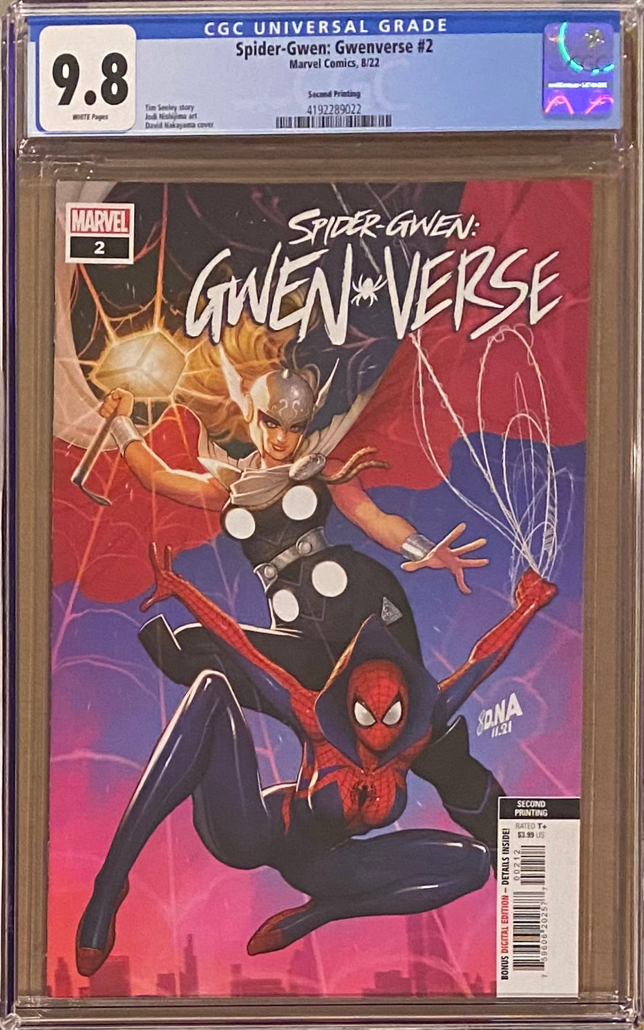 Spider-Gwen: Gwenverse #2 Second Printing CGC 9.8