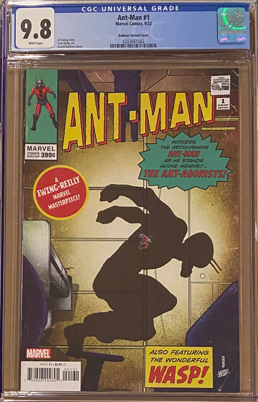 Ant-Man #1 Baldeon 1:25 "Retro" Retailer Incentive Variant CGC 9.8