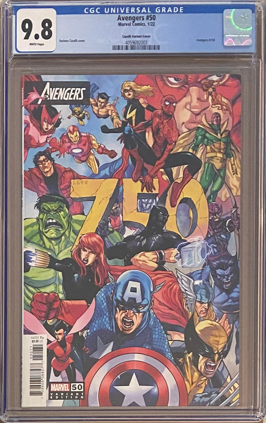 Avengers #50 (#750) Caselli Variant CGC 9.8