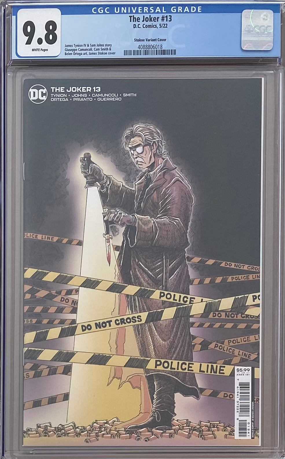 The Joker #13 Stokoe 1:25 Retailer Incentive Variant CGC 9.8