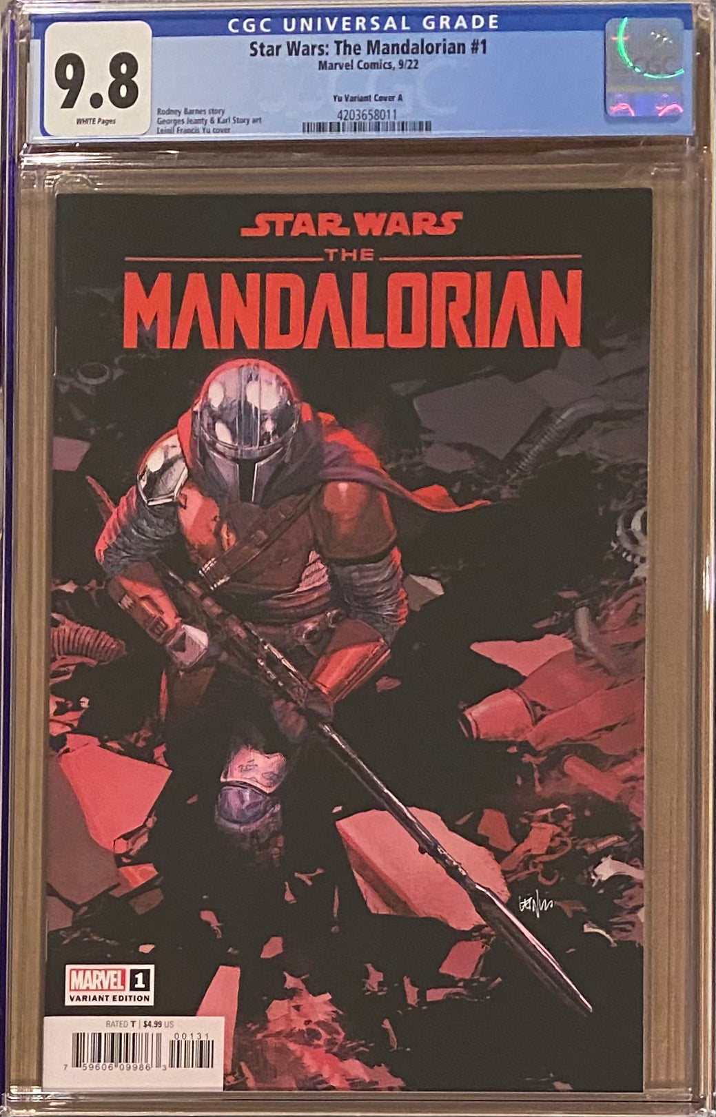 Star Wars: The Mandalorian #1 Yu 1:50 Retailer Incentive Variant CGC 9.8