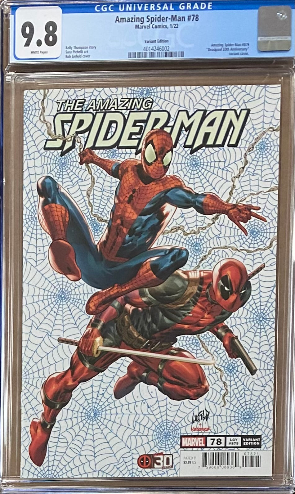 Amazing Spider-Man #78 Liefeld Deadpool 30th Anniversary Variant CGC 9.8