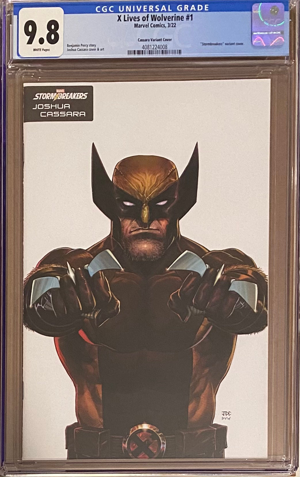 X Lives of Wolverine #1 Cassara Strombreakers Variant CGC 9.8