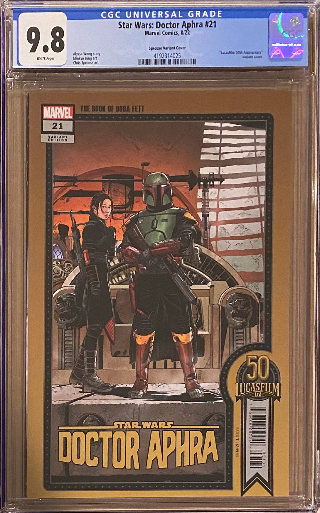 Star Wars: Doctor Aphra #21 Sprouse Variant CGC 9.8