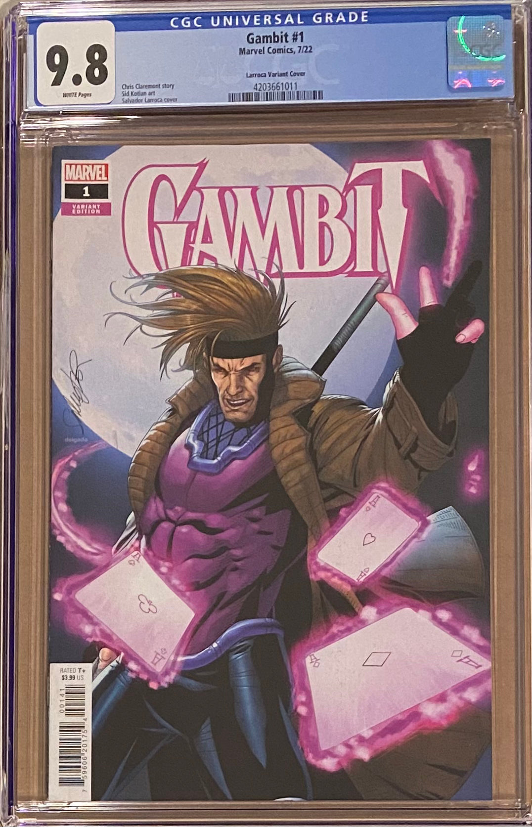 Gambit #1 Larroca 1:25 Retailer Incentive Variant CGC 9.8