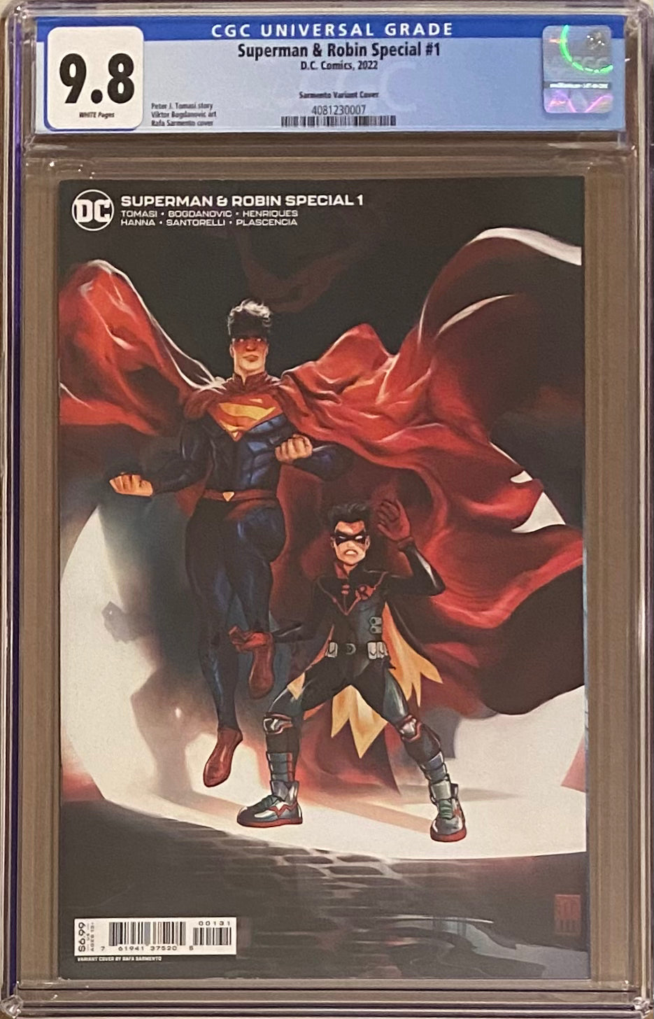 Superman & Robin Special #1 Sarmento 1:25 Retailer Incentive Variant CGC 9.8