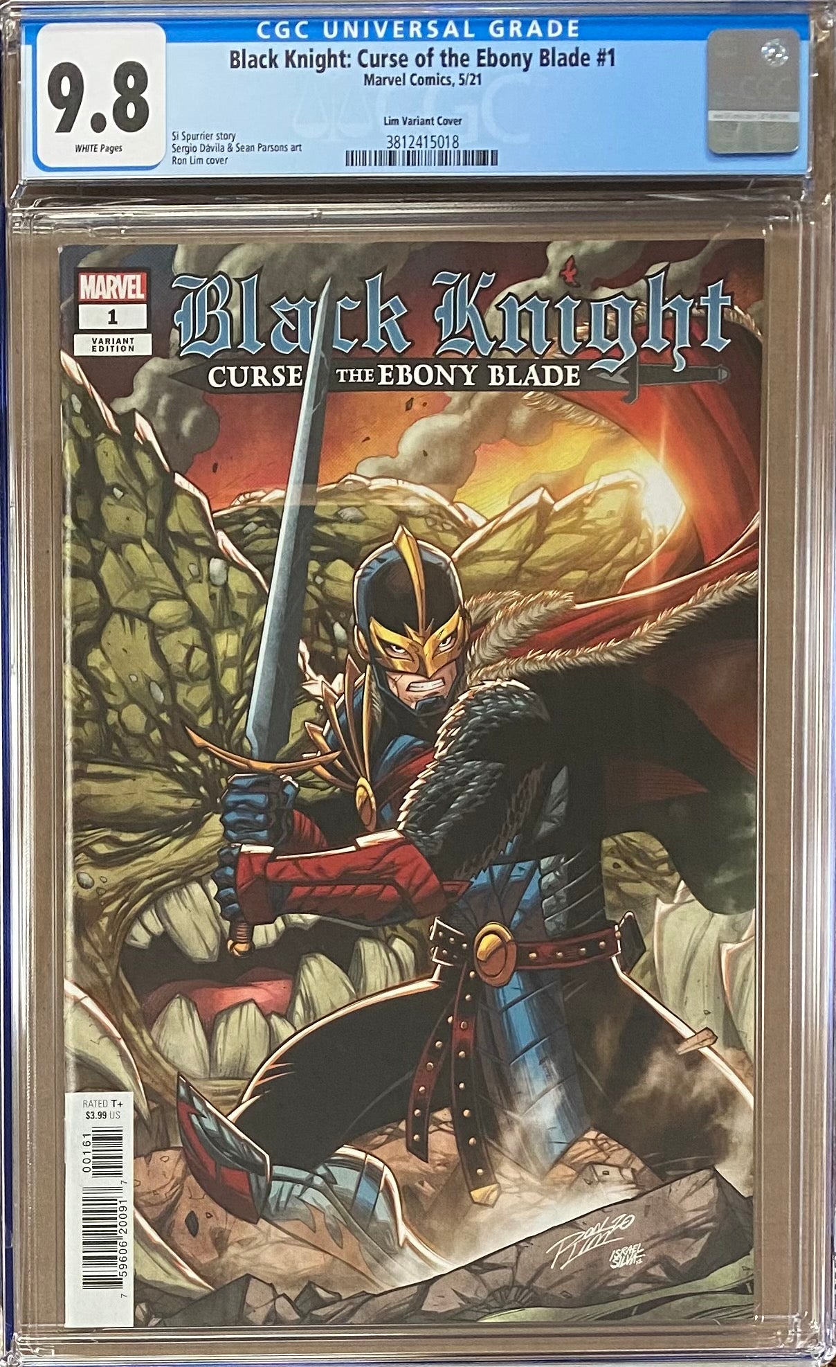 Black Knight: Curse of the Ebony Blade #13 Lim Variant CGC 9.8