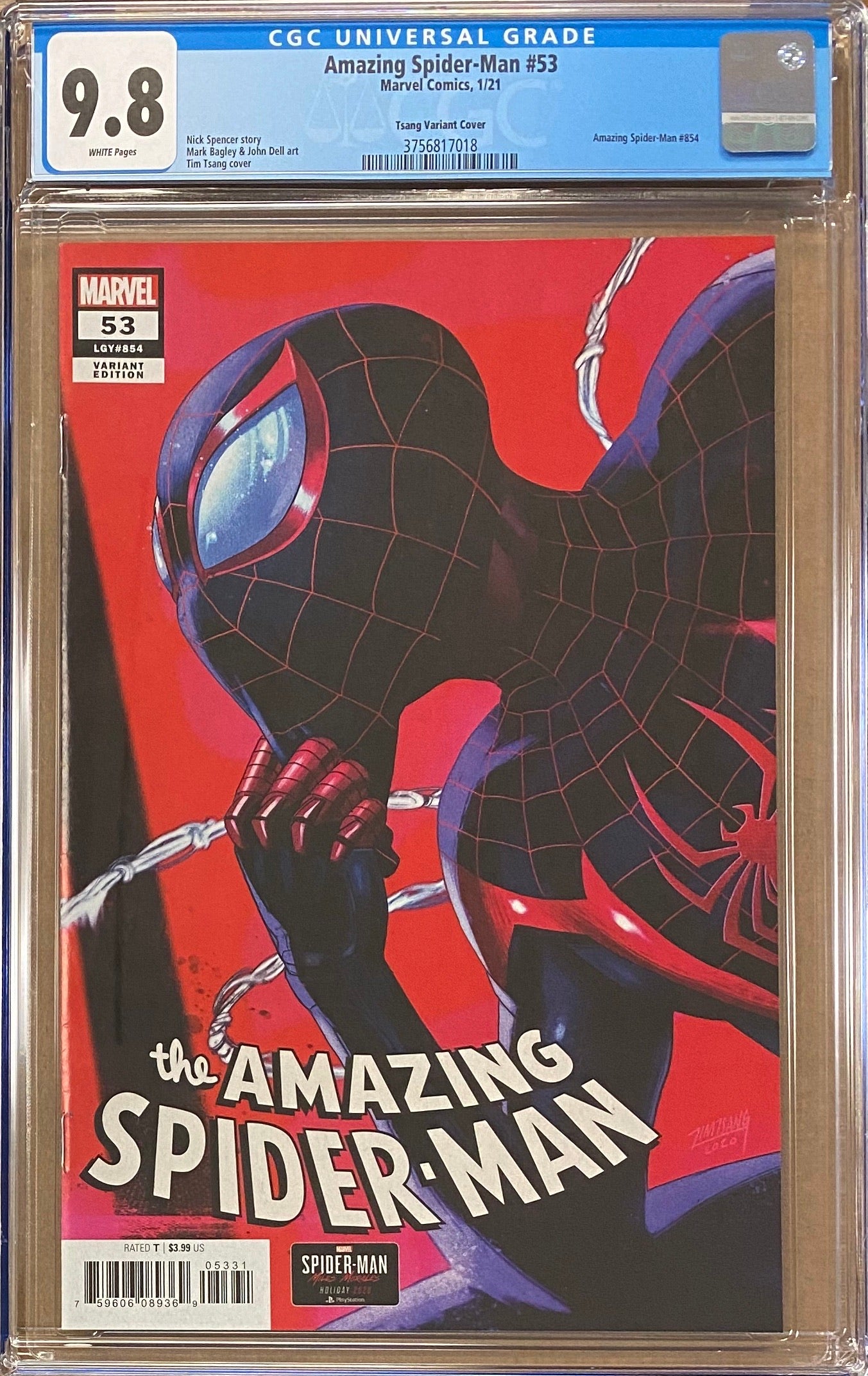 Amazing Spider-Man #53 Tsang Retailer Incentive Variant CGC 9.8