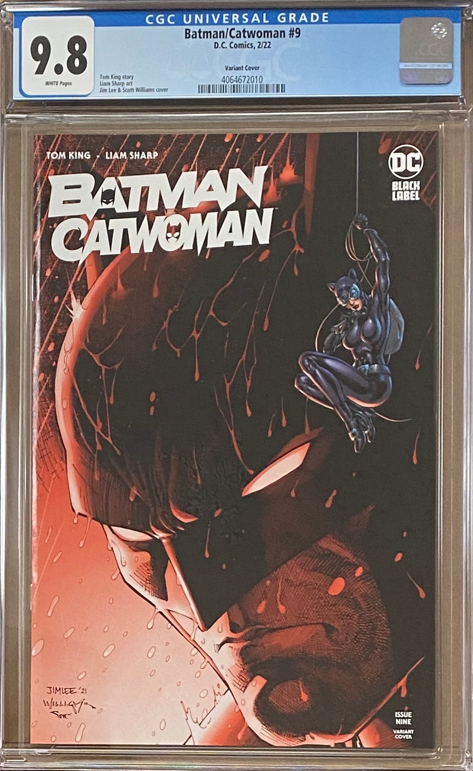 Batman Catwoman #9 Lee Variant DC Black Label CGC 9.8