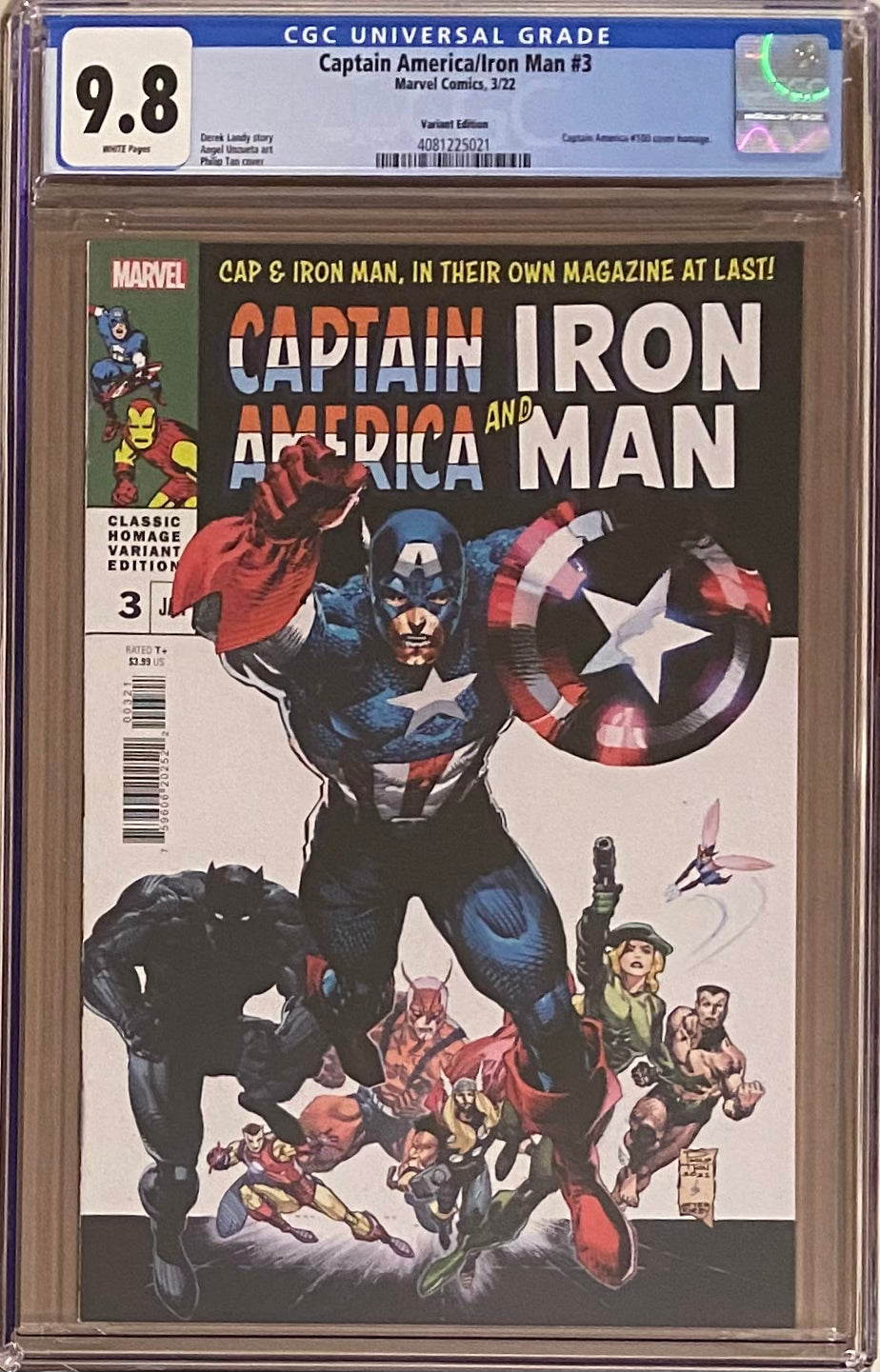 Captain America/Iron Man #3 Tan Homage Variant CGC 9.8