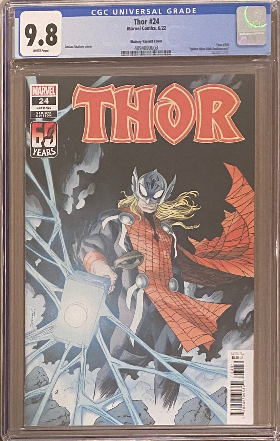 Thor #24 Shalvey Spiderman Variant CGC 9.8