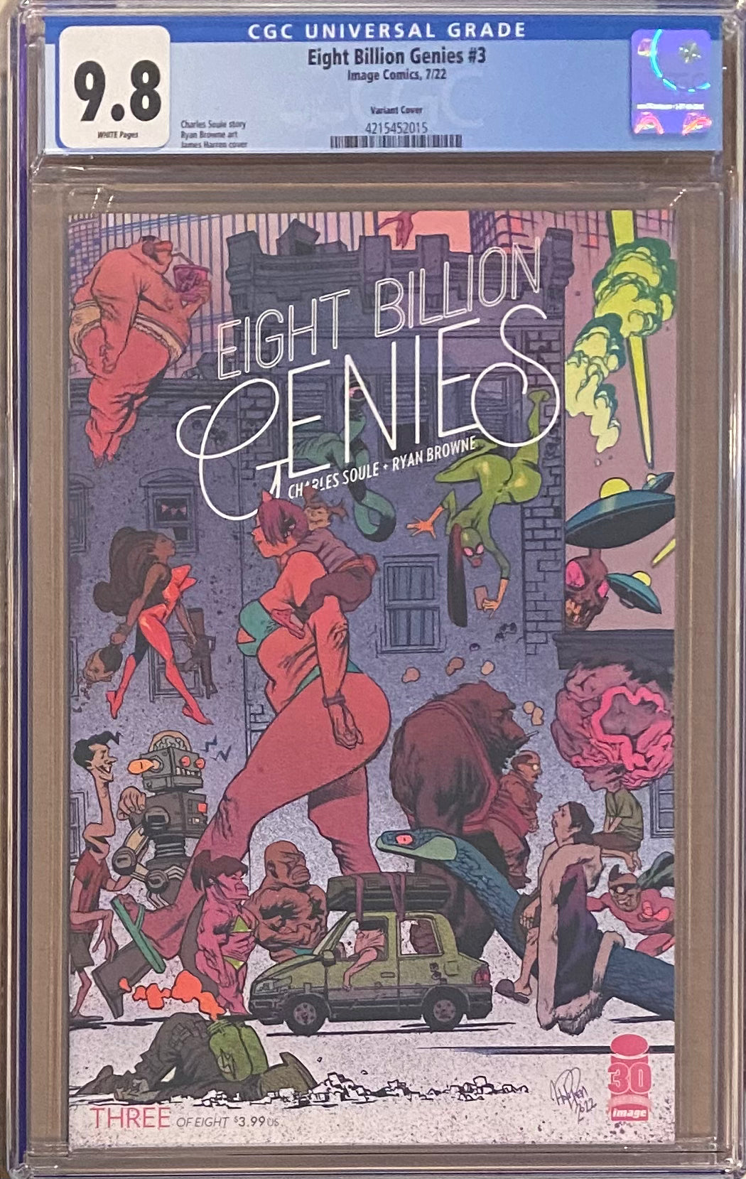 Eight Billion Genies #3 Variant CGC 9.8