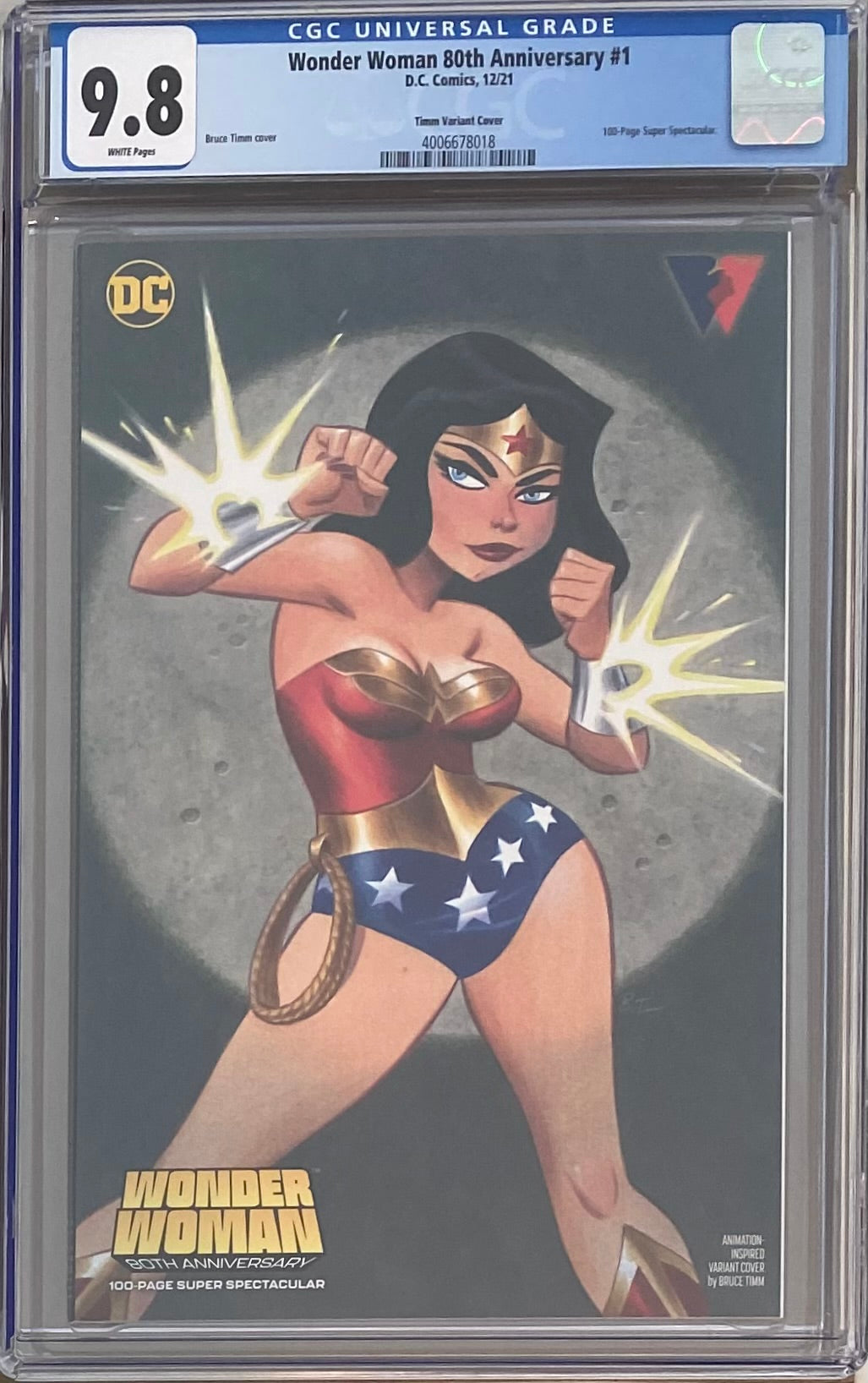 Wonder Woman 80th Anniversary 100 Page Super Spectacular #1 Timm Variant CGC 9.8