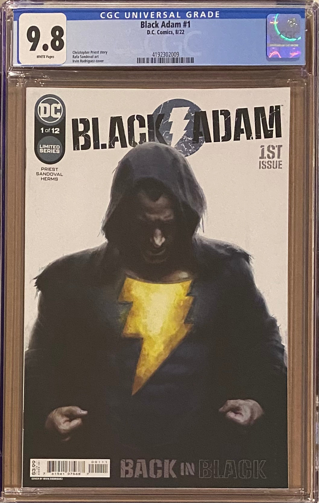 Black Adam #1 CGC 9.8