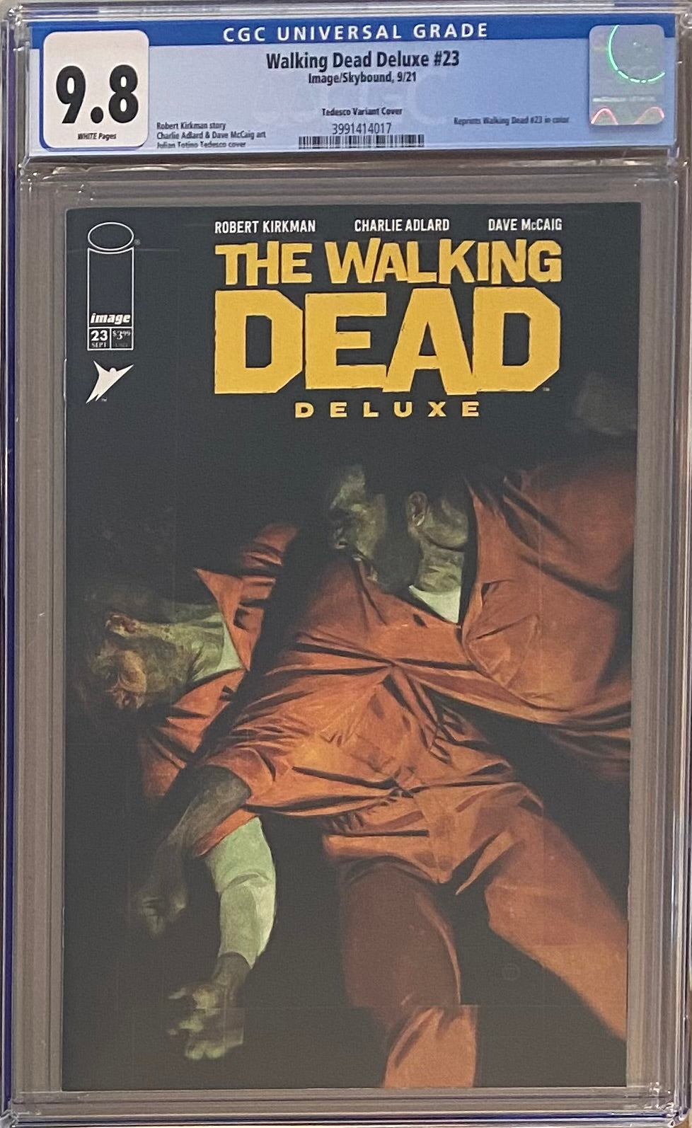 Walking Dead Deluxe #23 Tedesco Variant CGC 9.8