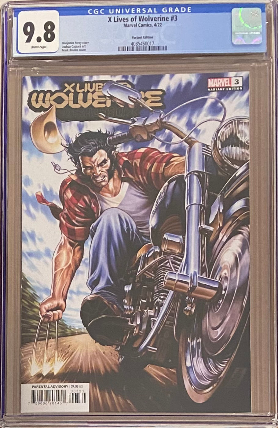 X Lives of Wolverine #3 Brooks 1:50 Retailer Incentive Variant CGC 9.8