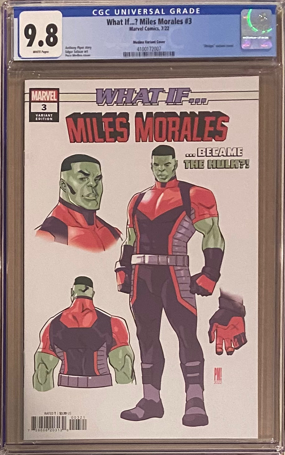 What If... Miles Morales #3 Medina 1:10 Retailer Incentive Variant CGC 9.8