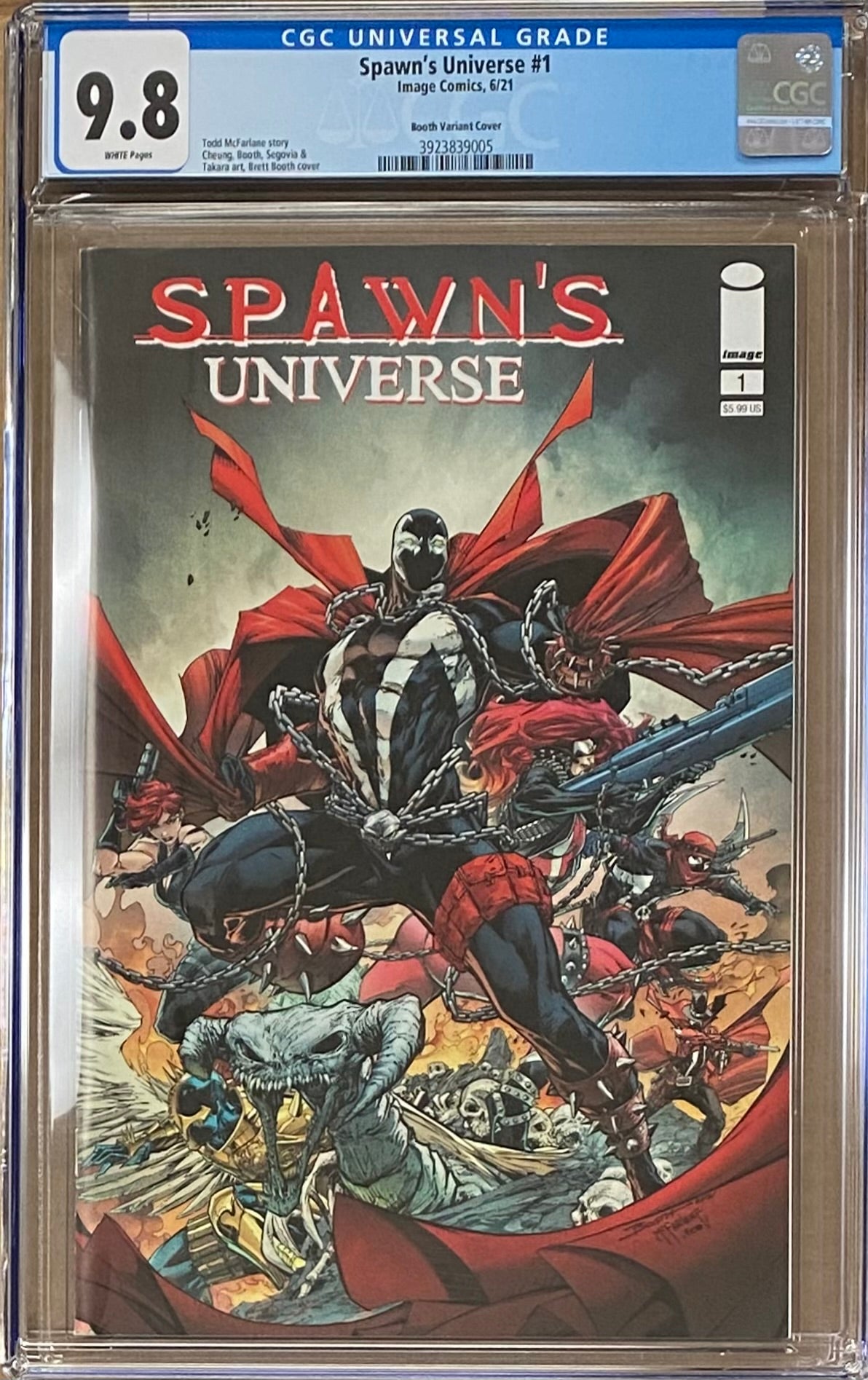 Spawn's Universe #1 Cover E - Booth/McFarlane CGC 9.8