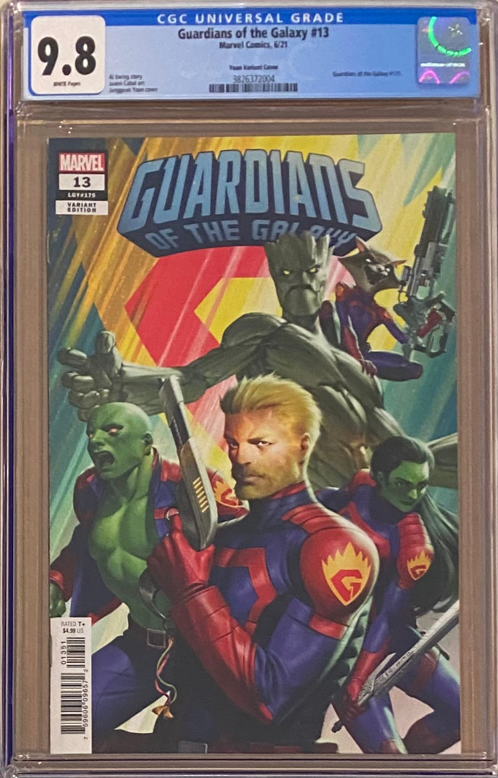 Guardians of the Galaxy #13 Yoon 1:25 Retailer Incentive Variant CGC 9.8