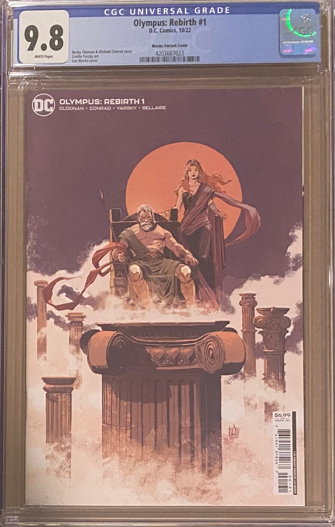 Olympus: Rebirth #1 Weeks 1:25 Retailer Incentive Variant CGC 9.8