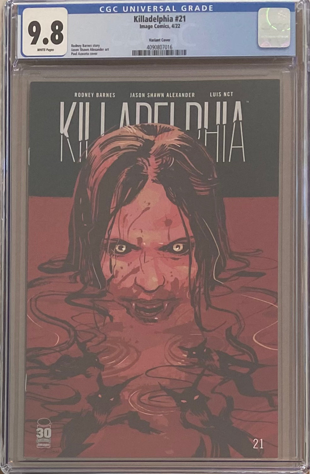 Killadelphia #21 Variant CGC 9.8