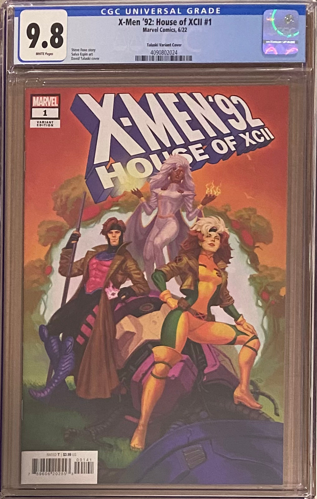 X-Men '92: House of XCII #1 Talaski 1:25 Retailer Incentive Variant CGC 9.8
