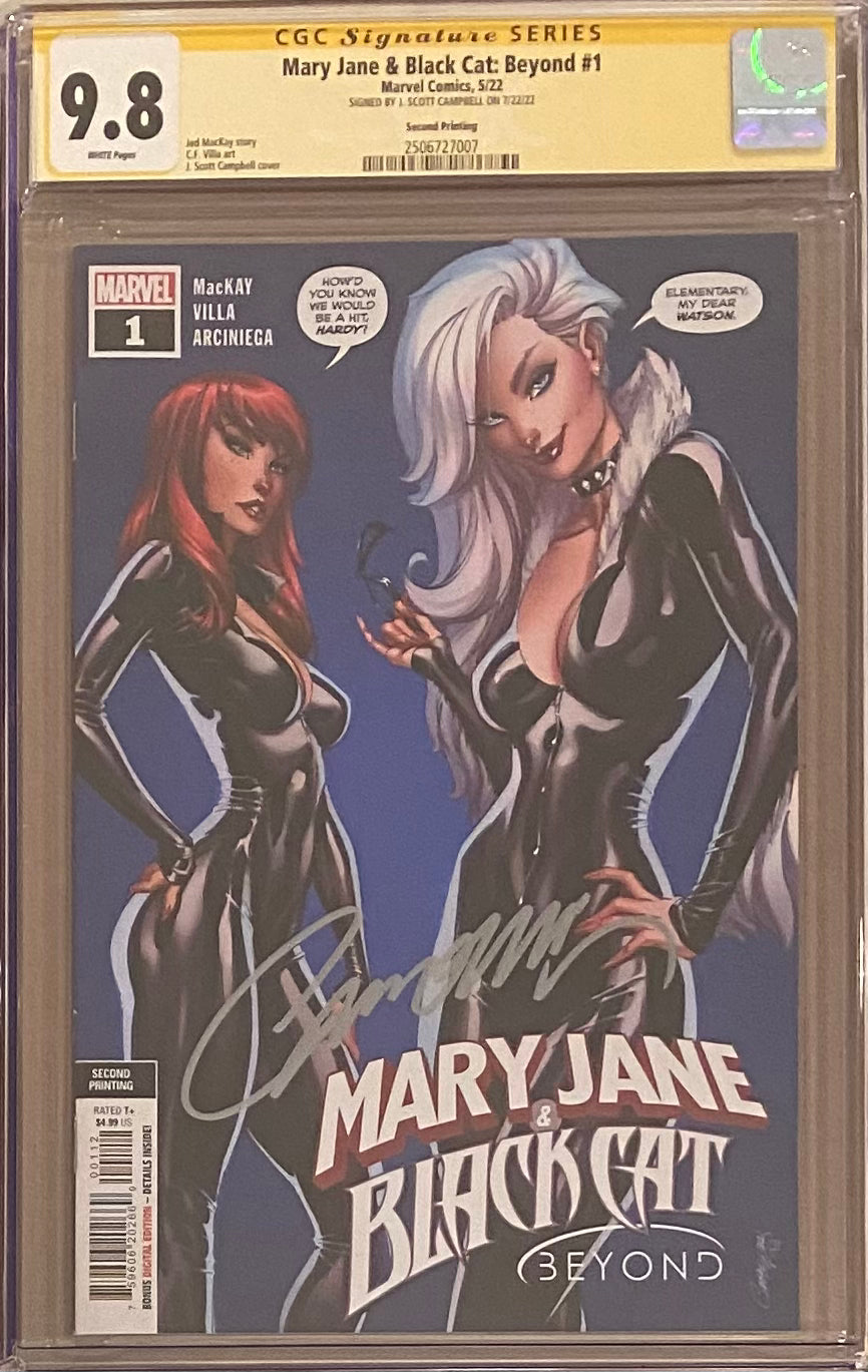 Mary Jane & Black Cat: Beyond #1 Second Printing CGC 9.8 SS