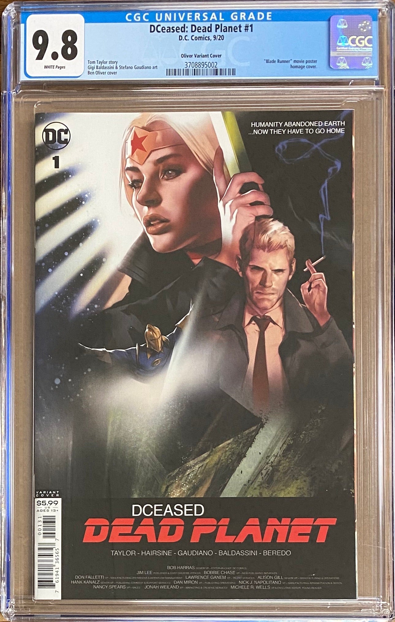 DCeased: Dead Planet #1 Oliver Movie Poster Variant CGC 9.8