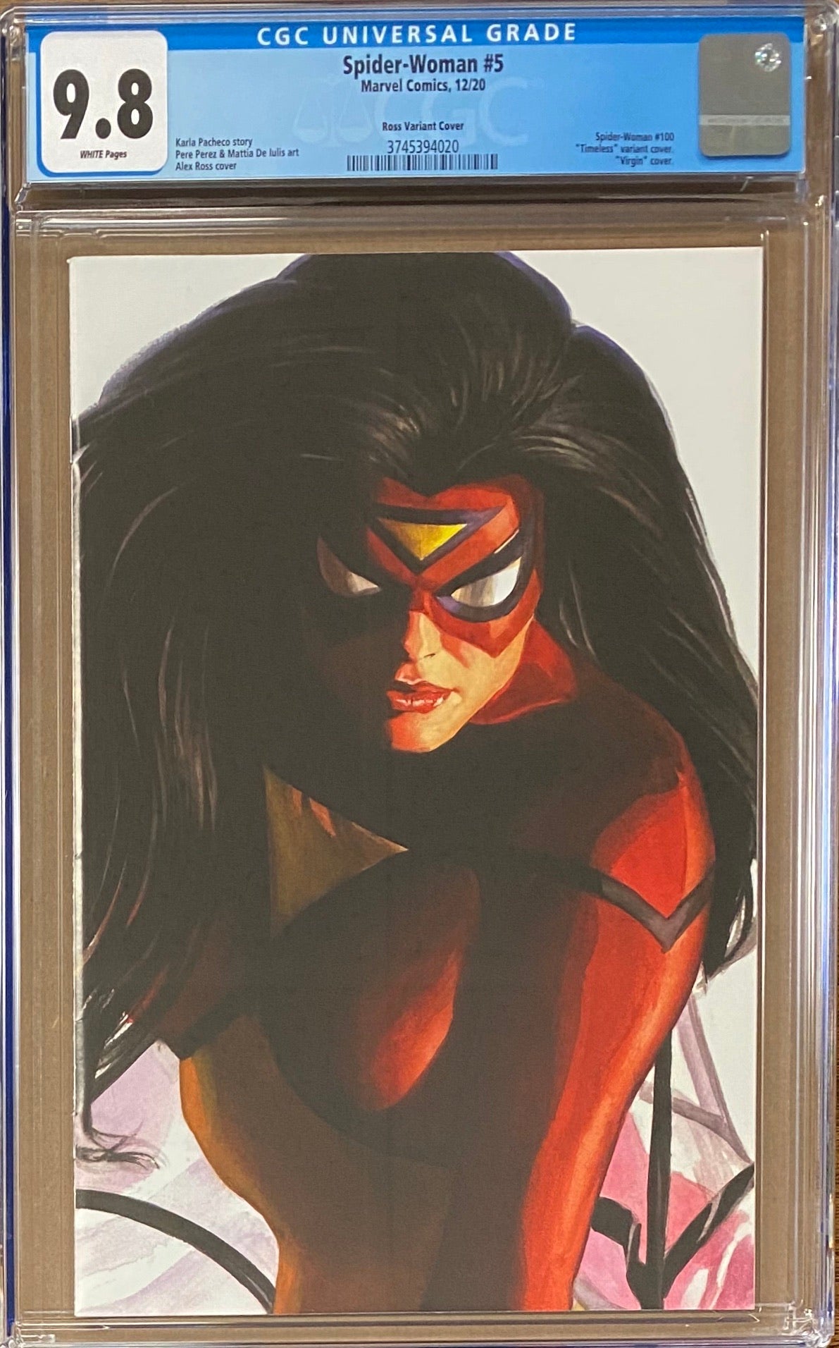 Spider-Woman #5 Alex Ross Spider-Woman "Timeless" Variant CGC 9.8