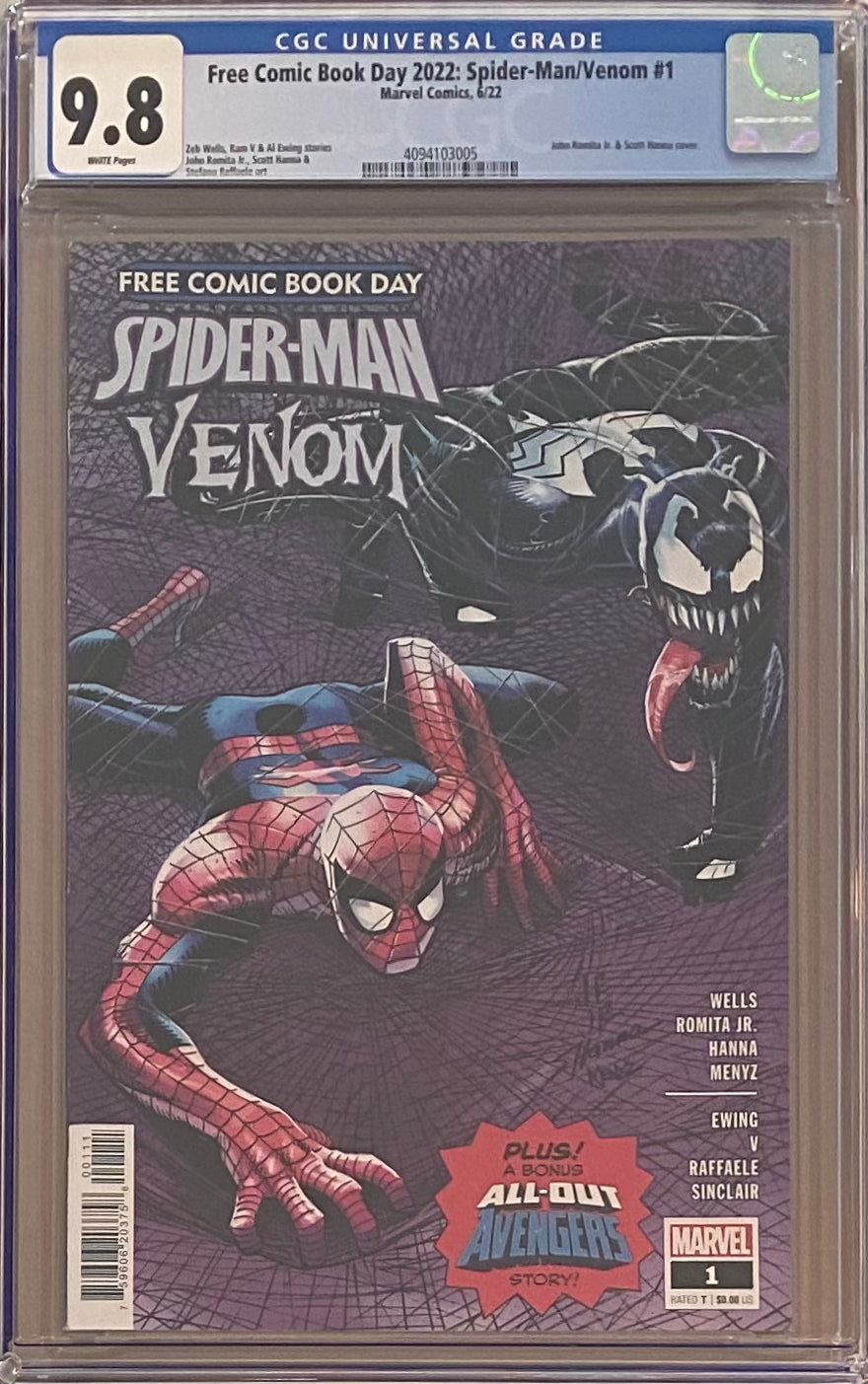 Free Comic Book Day 2022 - Spider-Man/Venom #1 CGC 9.8