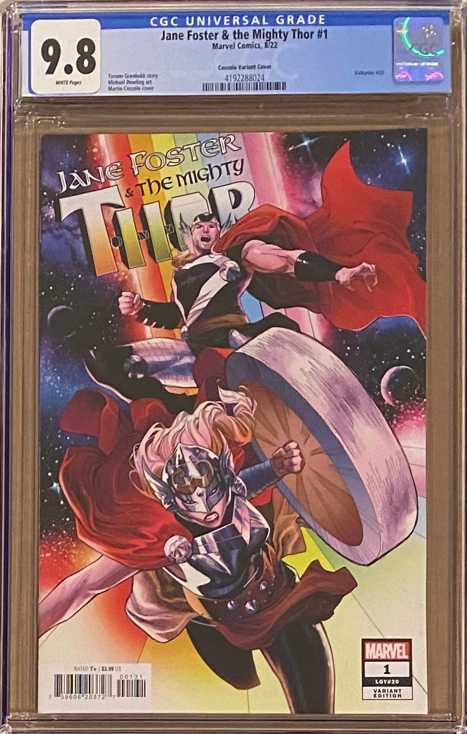 Jane Foster & The Mighty Thor #1 Coccolo 1:25 Retailer Incentive Variant CGC 9.8