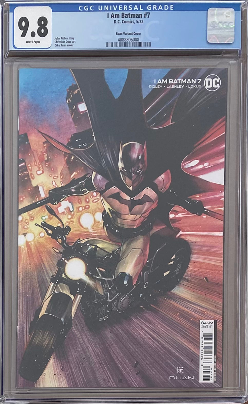 I Am Batman #7 Ruan 1:25 Retailer Incentive Variant CGC 9.8