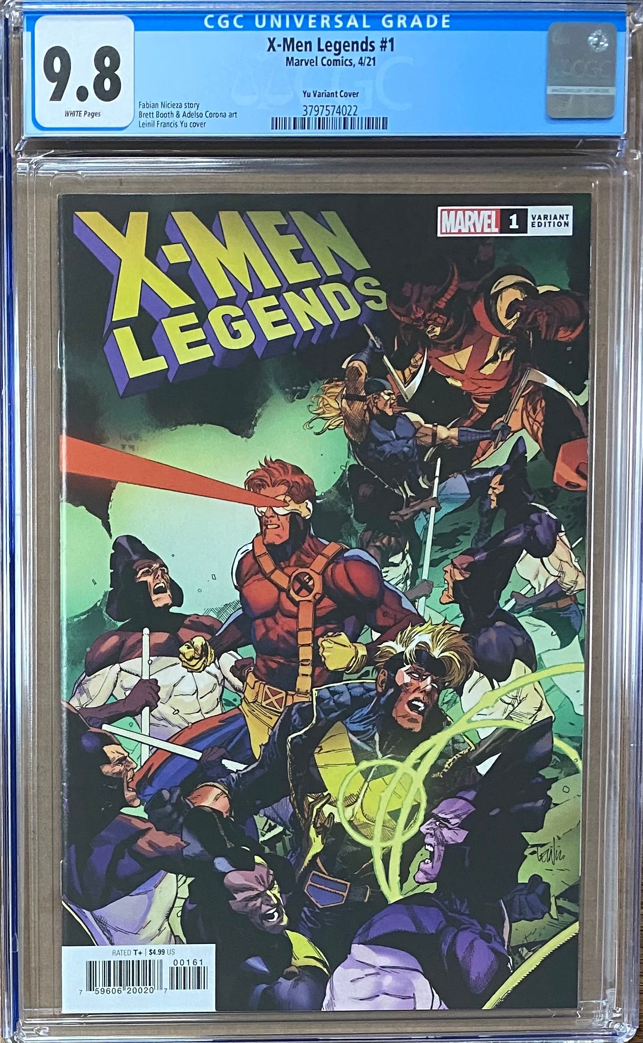 X-Men Legends #1 Yu 1:50 Retailer Incentive Variant CGC 9.8