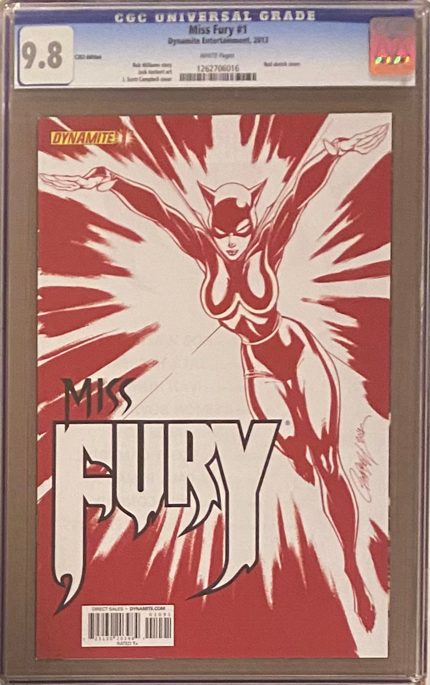 Miss Fury #1 J. Scott Campbell C2E2 Edition CGC 9.8