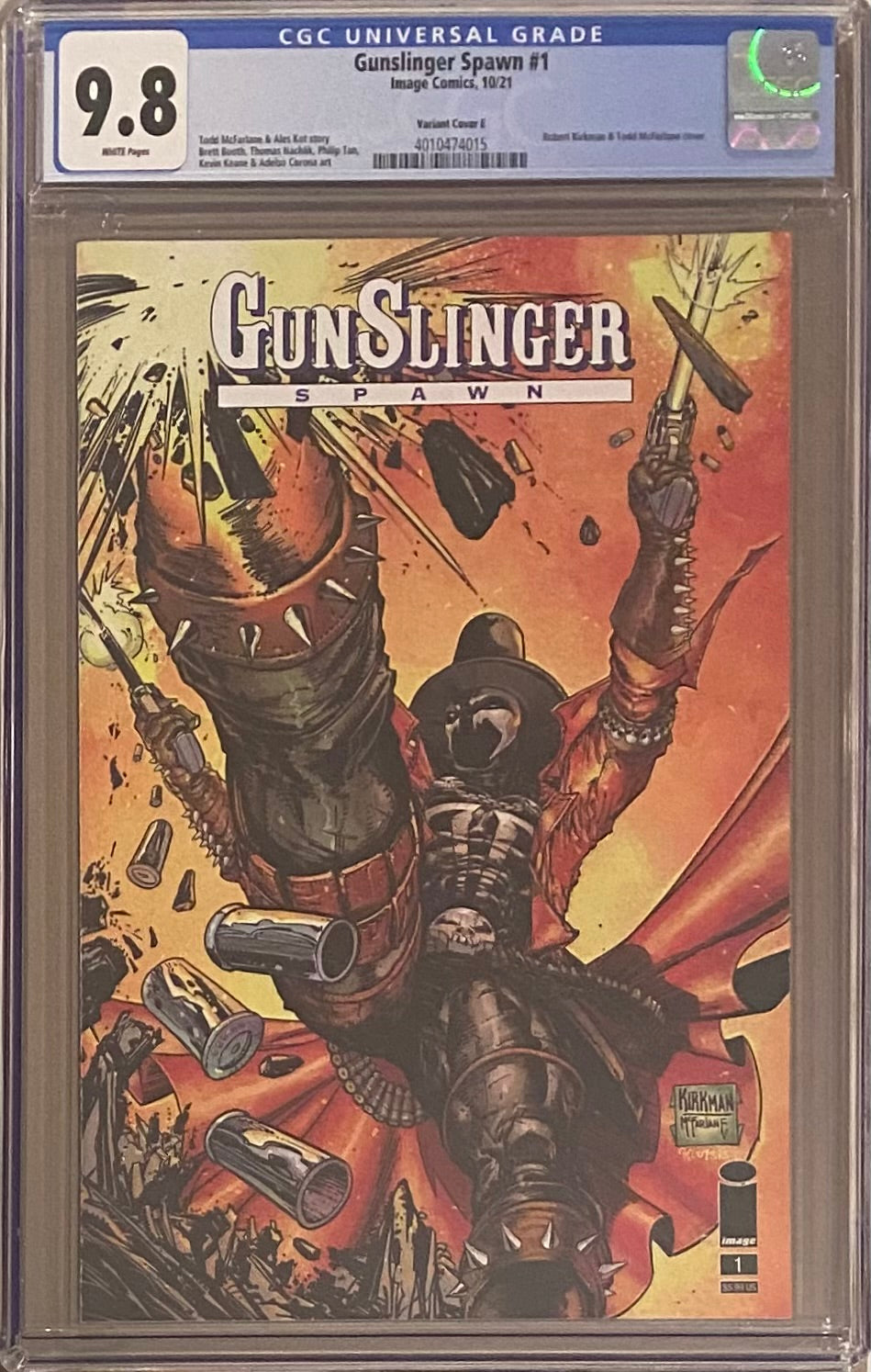 Gunslinger Spawn #1 Cover E - Kirkman/McFarlane CGC 9.8
