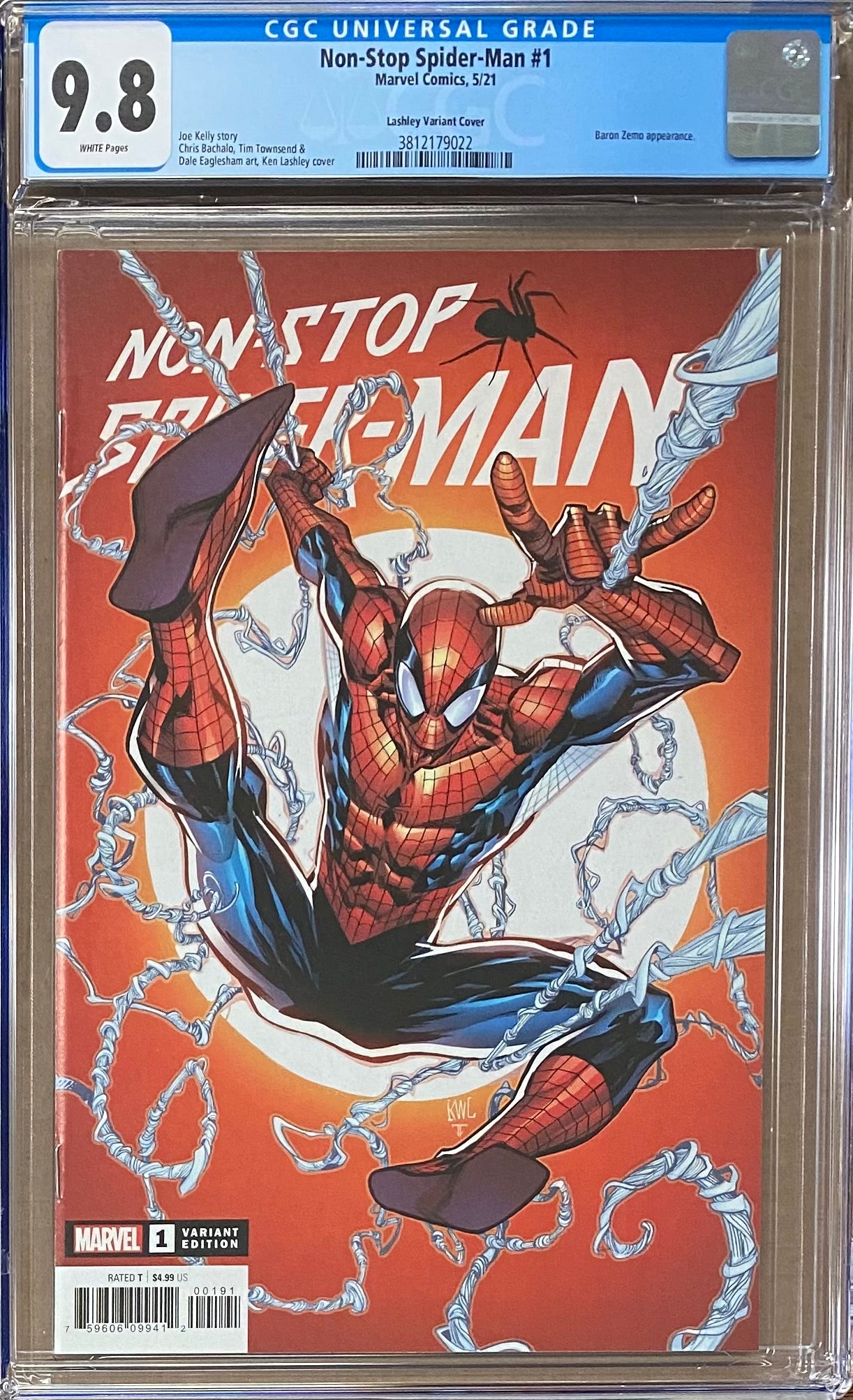Non-Stop Spider-Man #1 Lashley Variant CGC 9.8