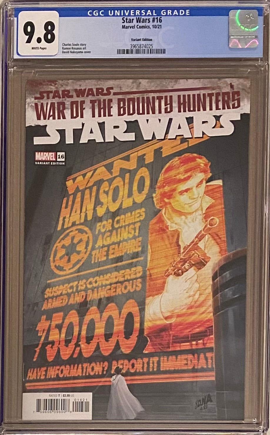 Star Wars #16 Wanted Poster Variant CGC 9.8 - War of the Bounty Hunters