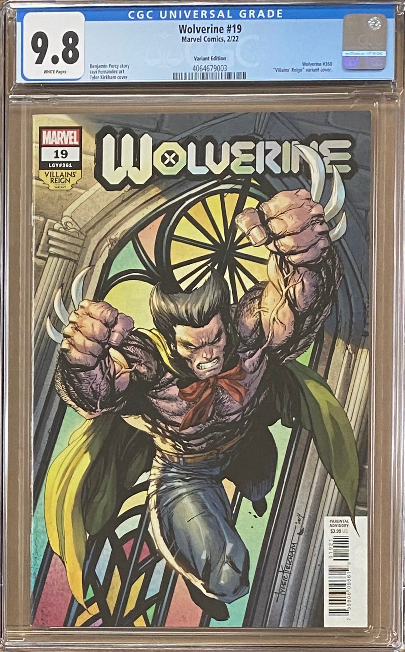 Wolverine #19 Variant CGC 9.8