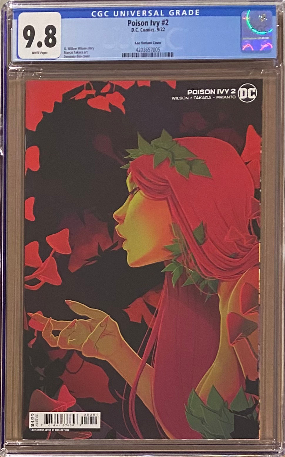 Poison Ivy #2 Boo 1:50 Retailer Incentive Variant CGC 9.8