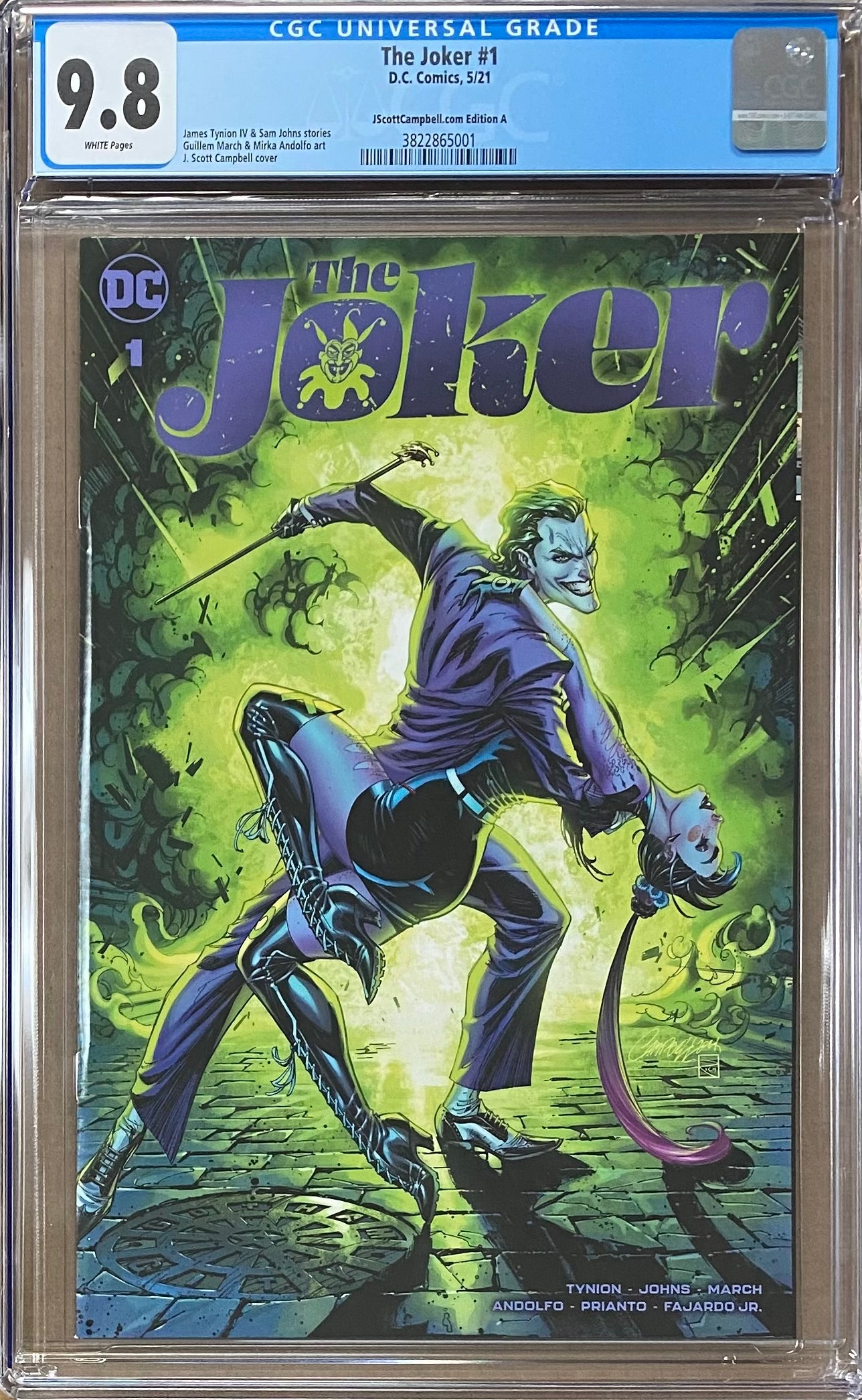 The Joker #1 J. Scott Campbell Exclusive A CGC 9.8
