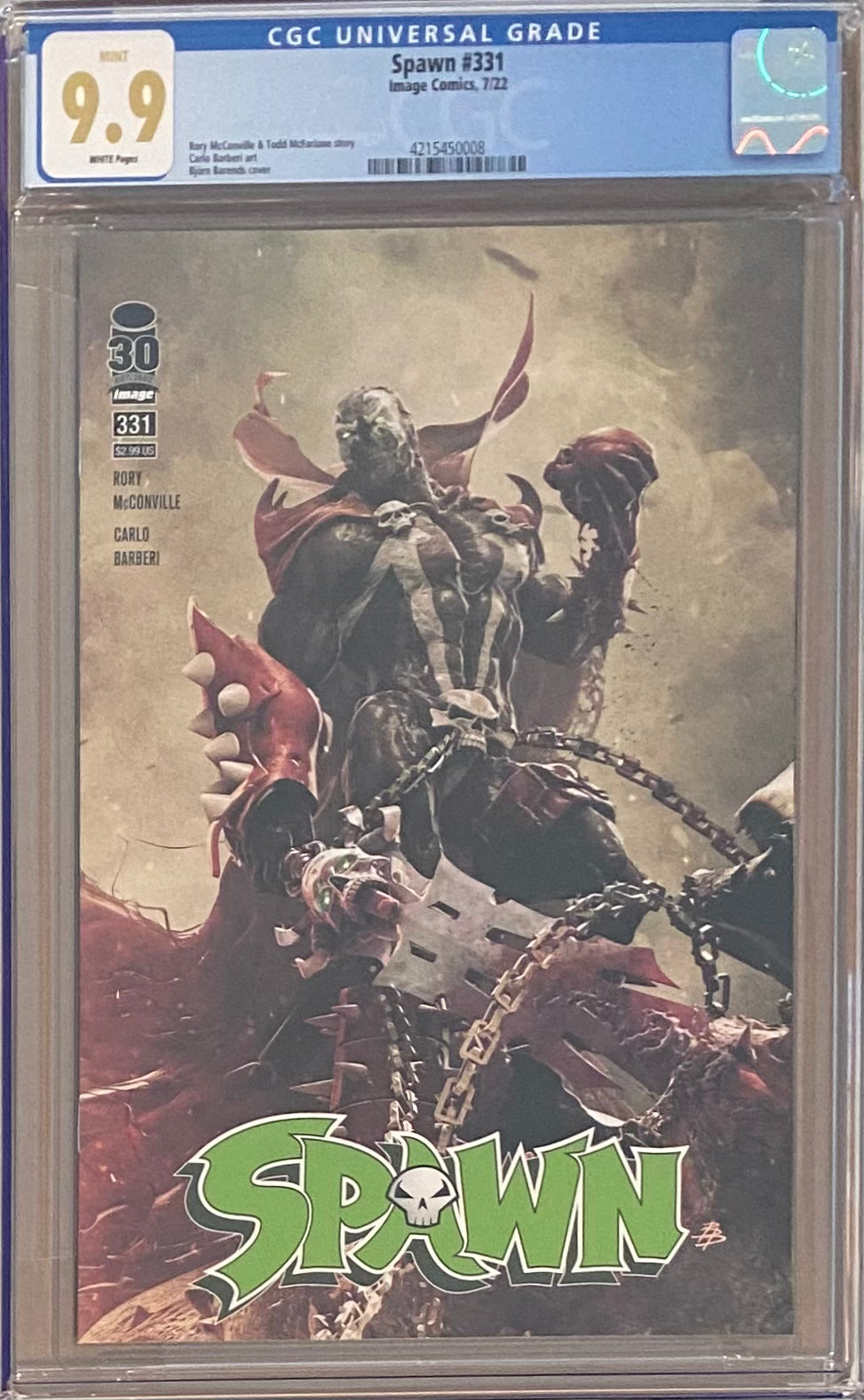 Spawn #331 CGC 9.9