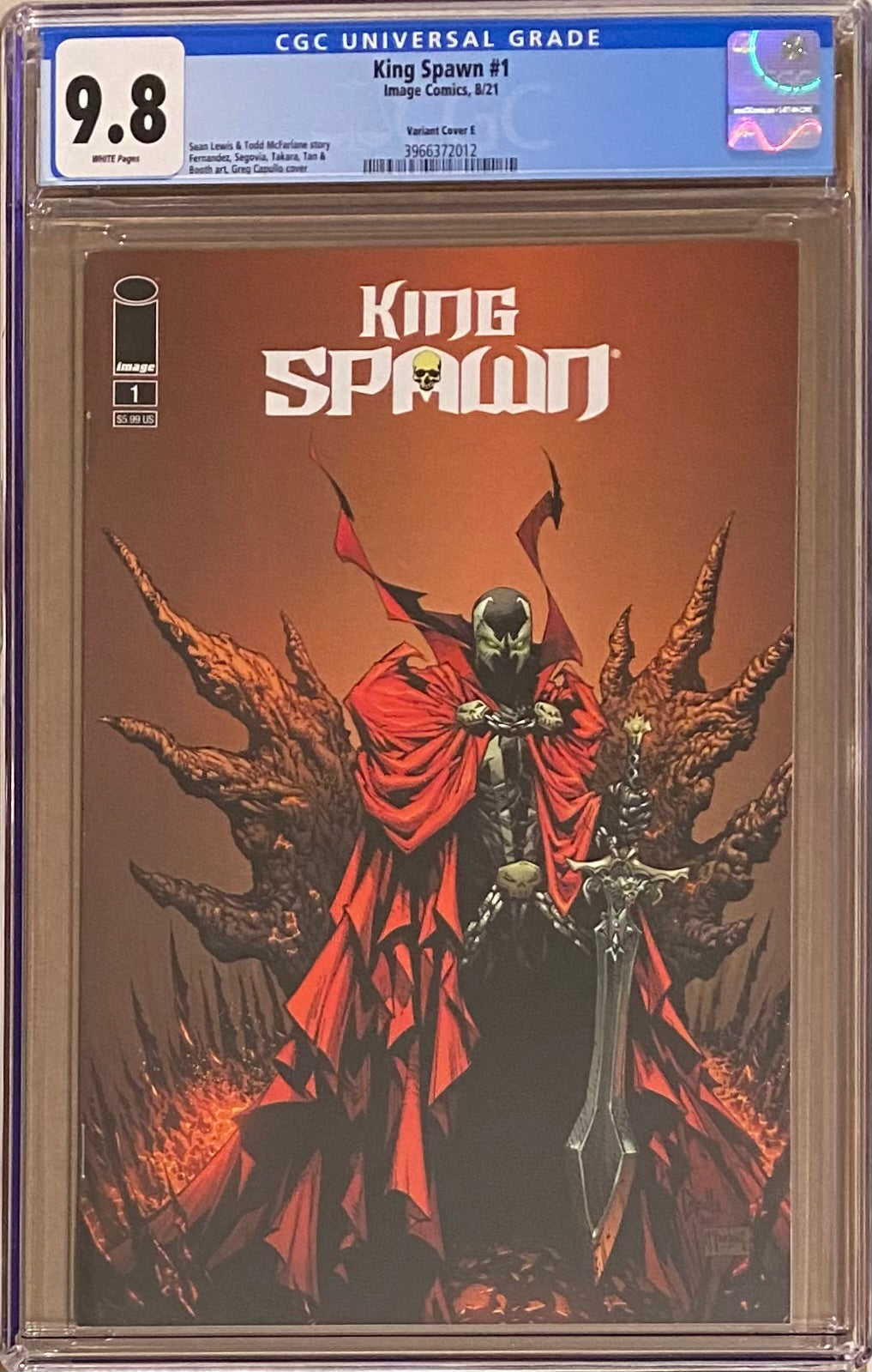 King Spawn #1 Cover E - Capullo CGC 9.8