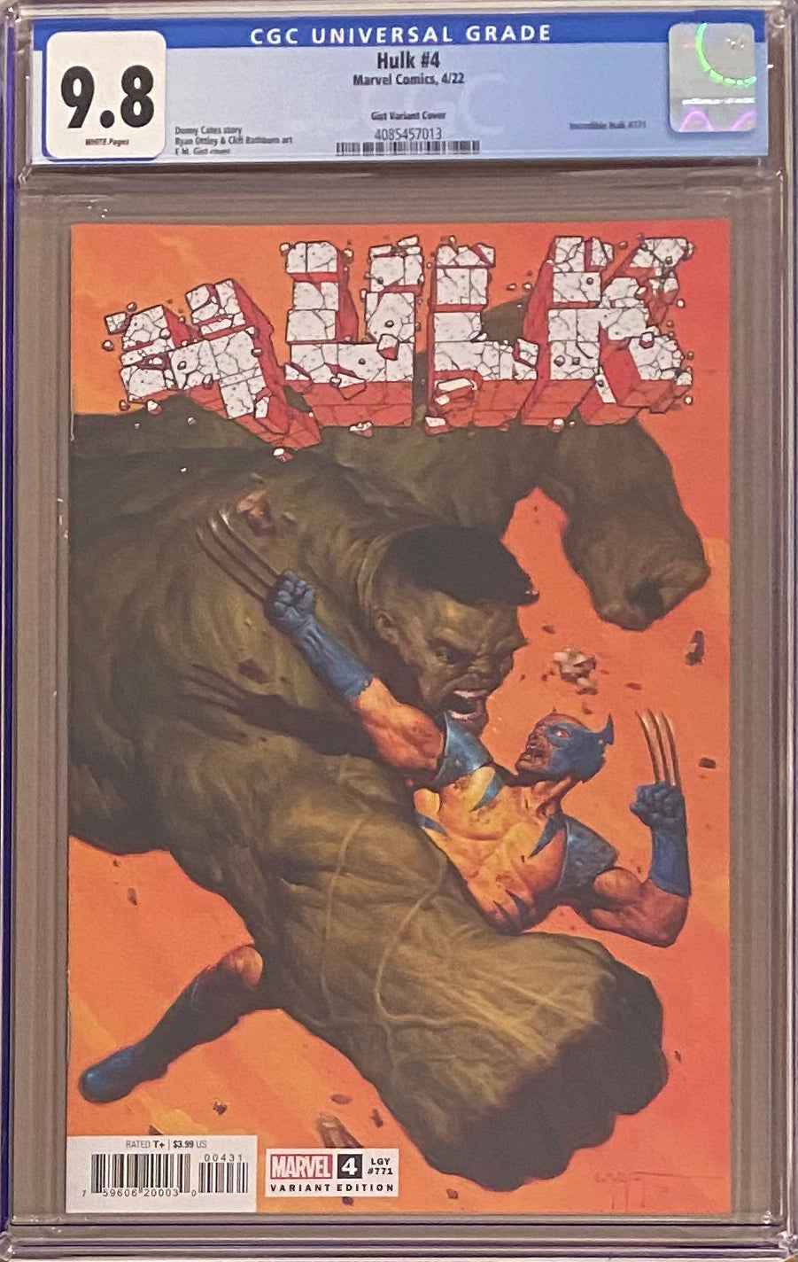 Hulk #4 Gist 1:25 Retailer Incentive Variant CGC 9.8 - First Spider-Hulk